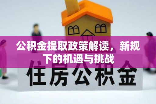 红岗公积金提取政策解读，新规下的机遇与挑战